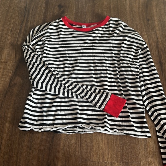 H&M striped baseball tee small - Picture 3 of 4